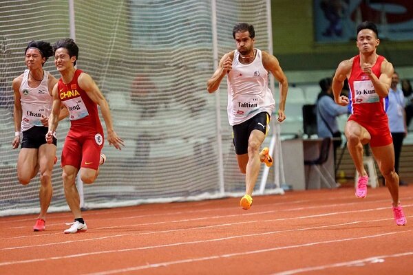 تفتیان در ۶۰ متر در جایگاه ششم قرار گرفت