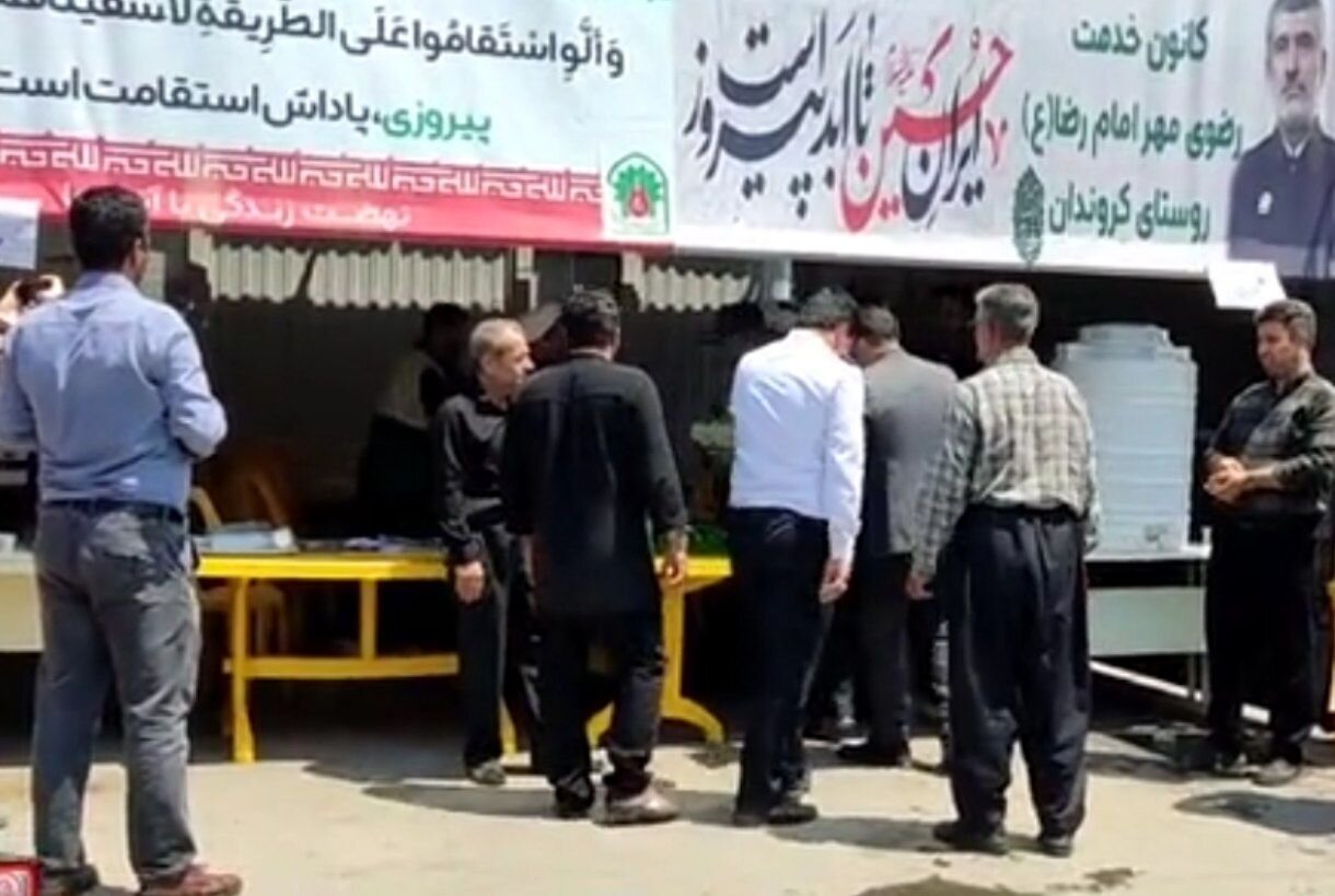 تقدیر زائران اربعین حسینی از خدمات مواکب دهگلان و دعا برای مردم غزه
