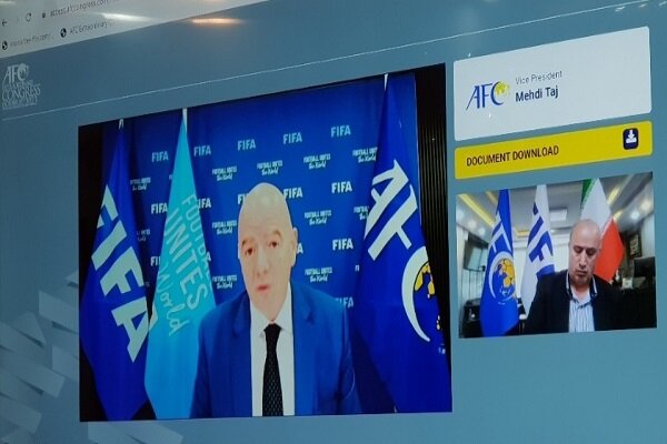 تمجید اینفانتینو از فدراسیون فوتبال ایران در کنگرهAFC