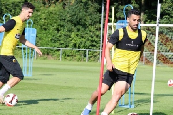 تمرین اختصاصی احسان حاجصفی بعد از مصدومیت