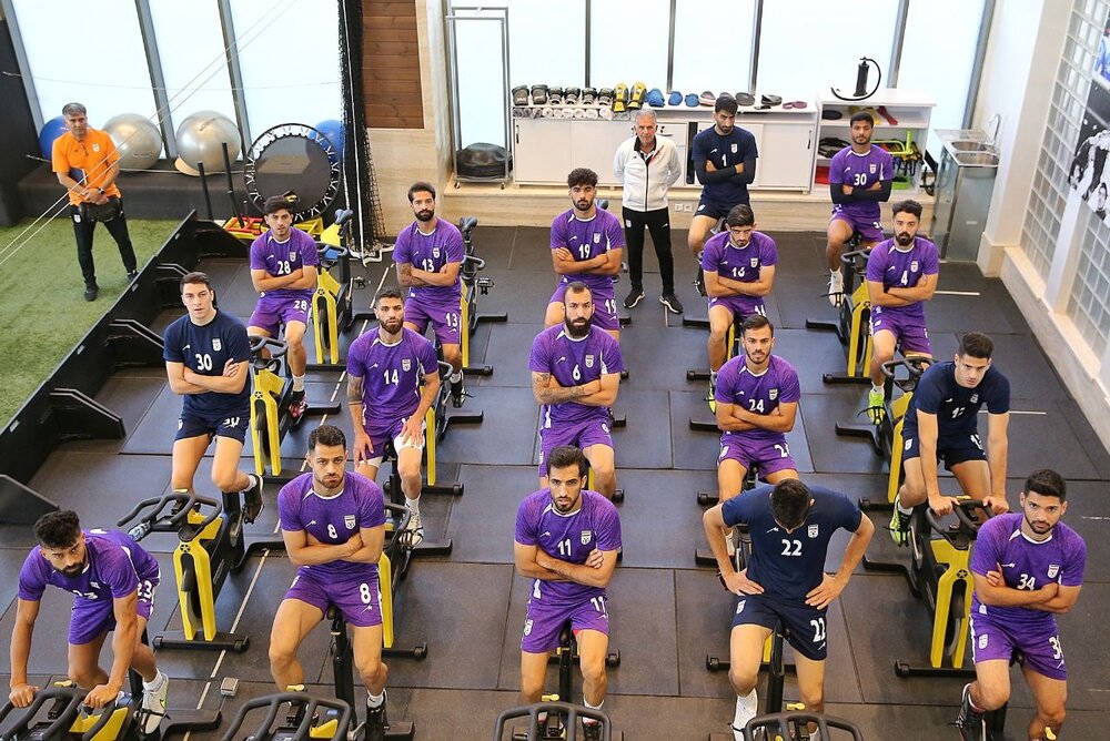 تمرین اختصاصی دروازه بان ها در اردوی ارزیابی تیم ملی فوتبال