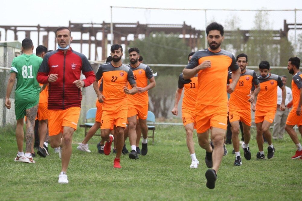 تمرین سبک پرسپولیس در روز بازی با نفت مسجدسلیمان