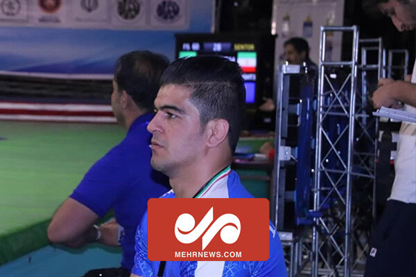 تمرین کشتی گیر فلسطینی با مربی ایرانی