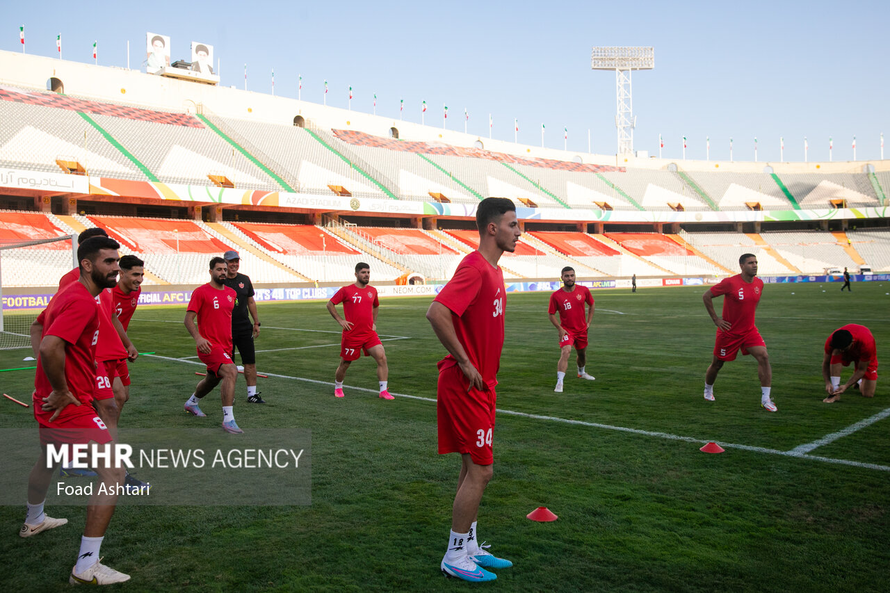 تمرین ۷۰ دقیقهای پرسپولیس در غیاب ملیپوشان ومصدومان