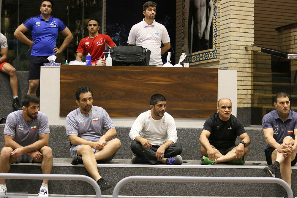 تمرینات مشترک آزادکاران آیندهساز در حضور متولیان کشتی