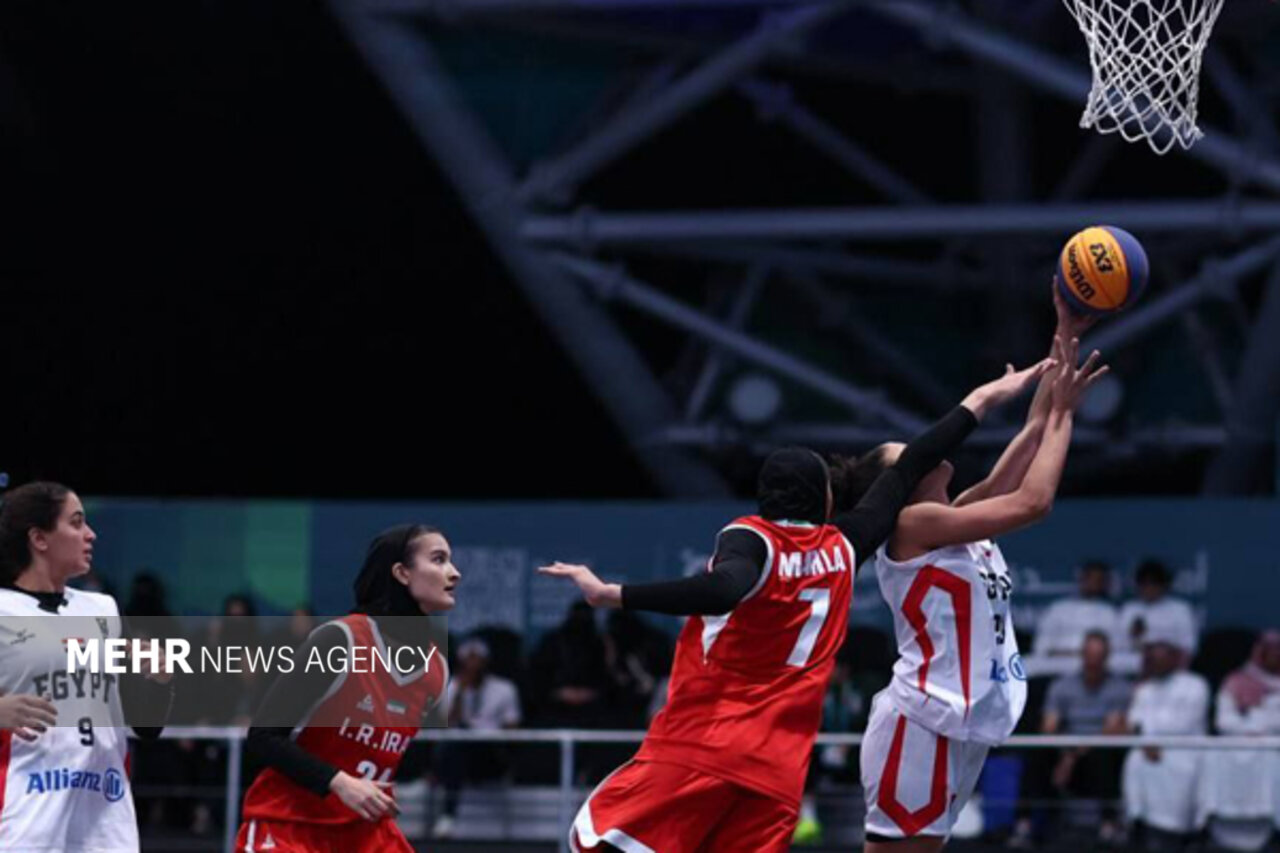 تیم بسکتبال بانوان ایران برابر مصر پیروز شد