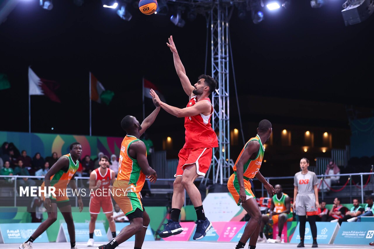 تیم بسکتبال سه نفره مردان به ساحل عاج باخت