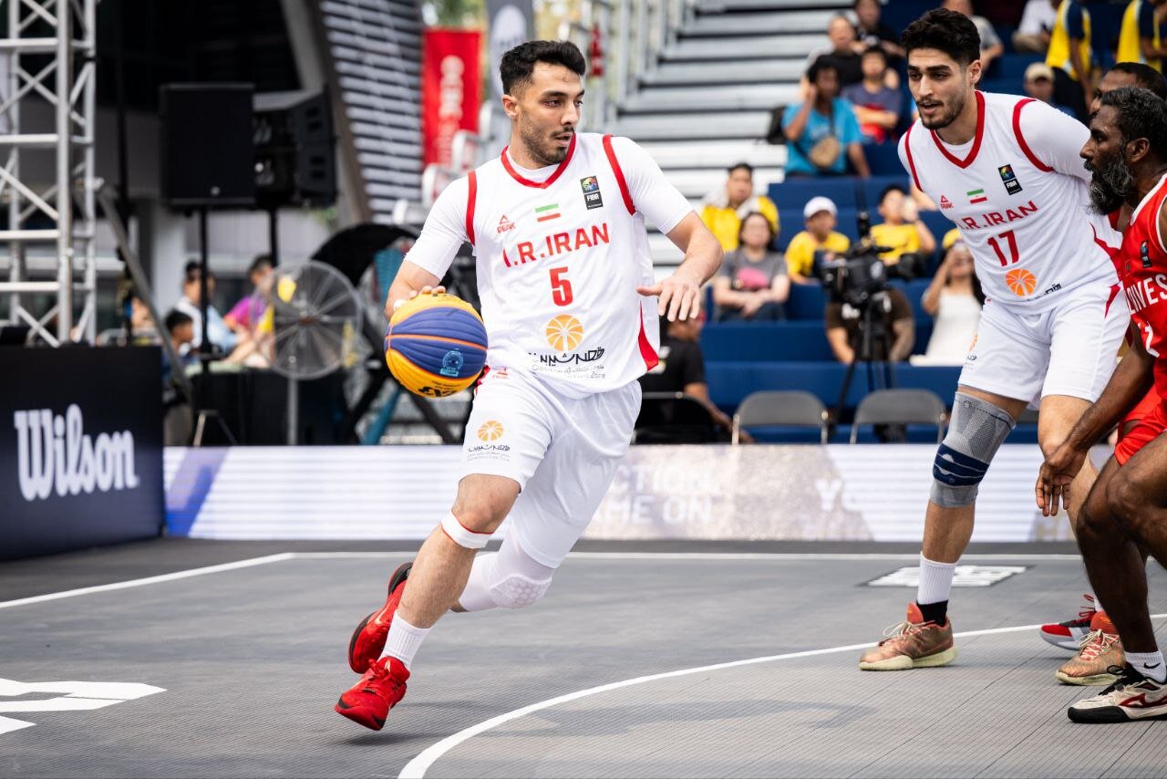 تیم بسکتبال سه نفره مردان در کاپ آسیا صاحب دومین برد شد