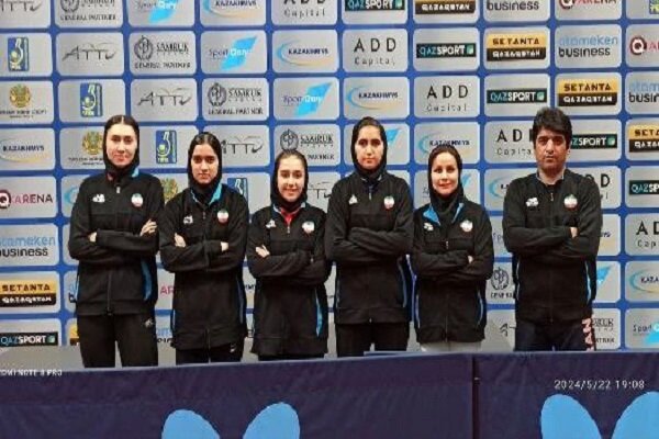 تیم تنیس روی میز جوانان دختر ایران قهرمان آسیای میانه
شد