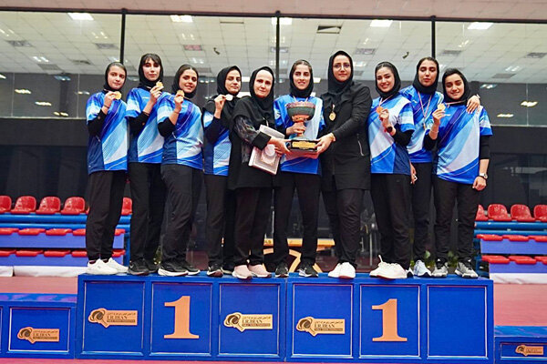 تیم دانشگاه آزاد قهرمان لیگ تنیس روی میز زنان شد