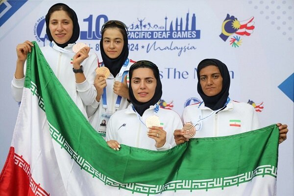 تیم دوومیدانی ۴ در ۴۰۰ متر بانوان به مدال برنز دست یافت