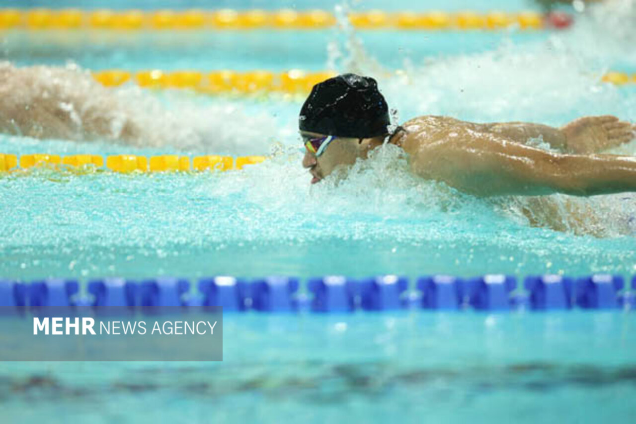 تیم شنا ایران در ماده ۴ در ۱۰۰ متر مختلط مدال را از دست داد