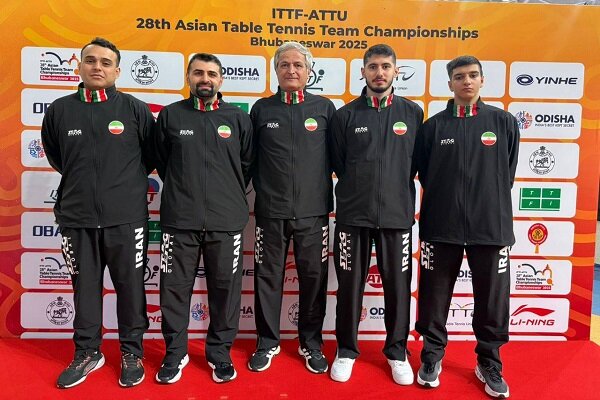 تیم ملی تنیس روی میز در جایگاه هشتم آسیا ایستاد