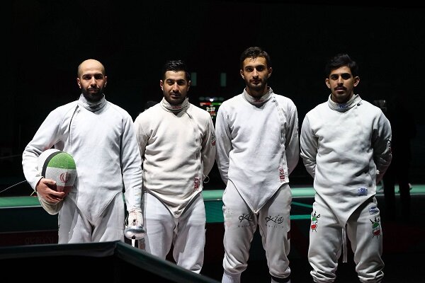 تیم ملی شمشیربازی اسلحه اپه وارد مرحله یک چهارم شد