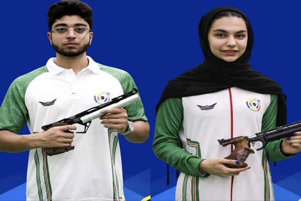 تیم نوجوانان میکس تپانچه ۱۰ متر به مدال نقره رسید