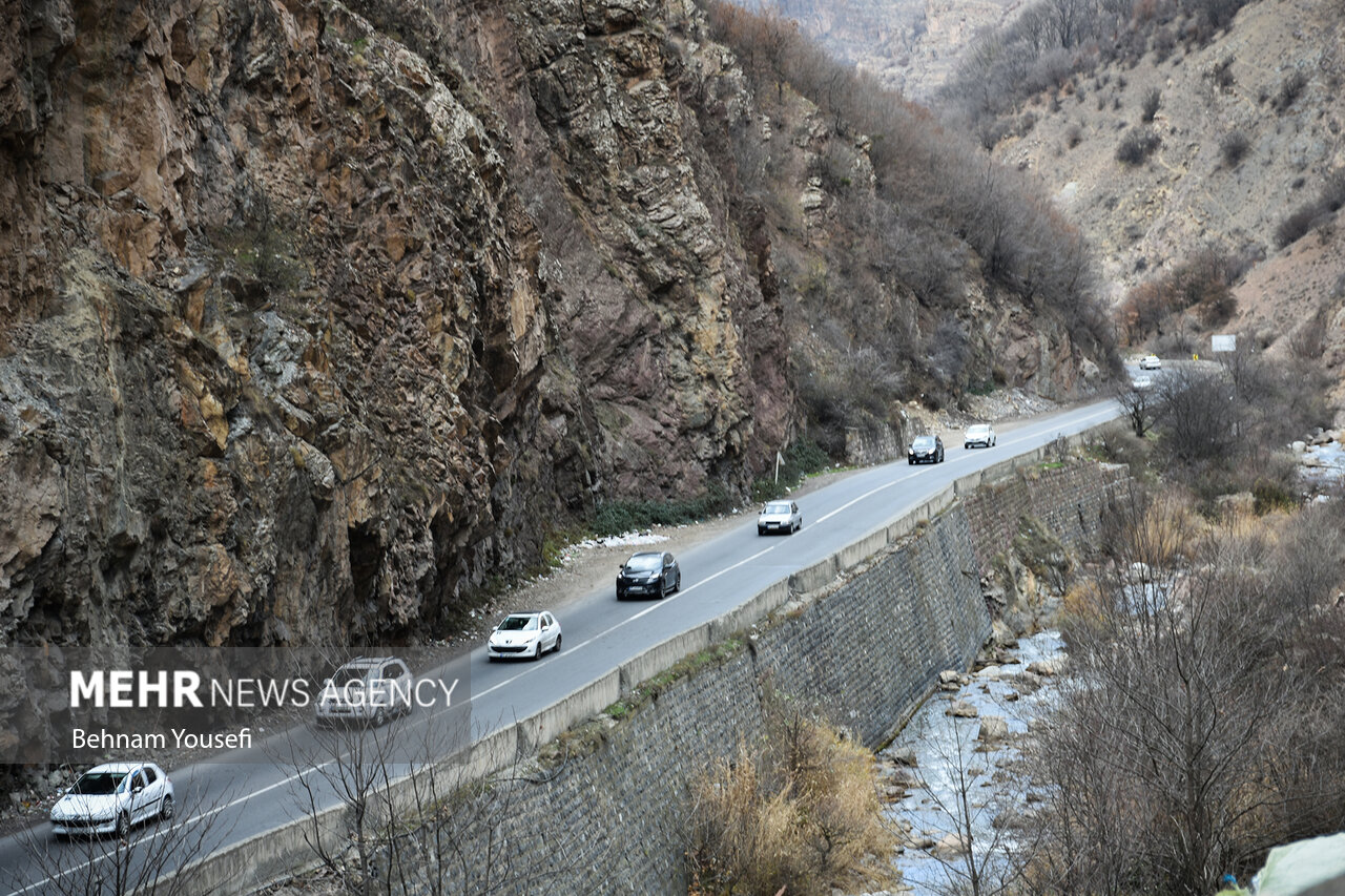 جاده چالوس امروز یک‌طرفه می‌شود