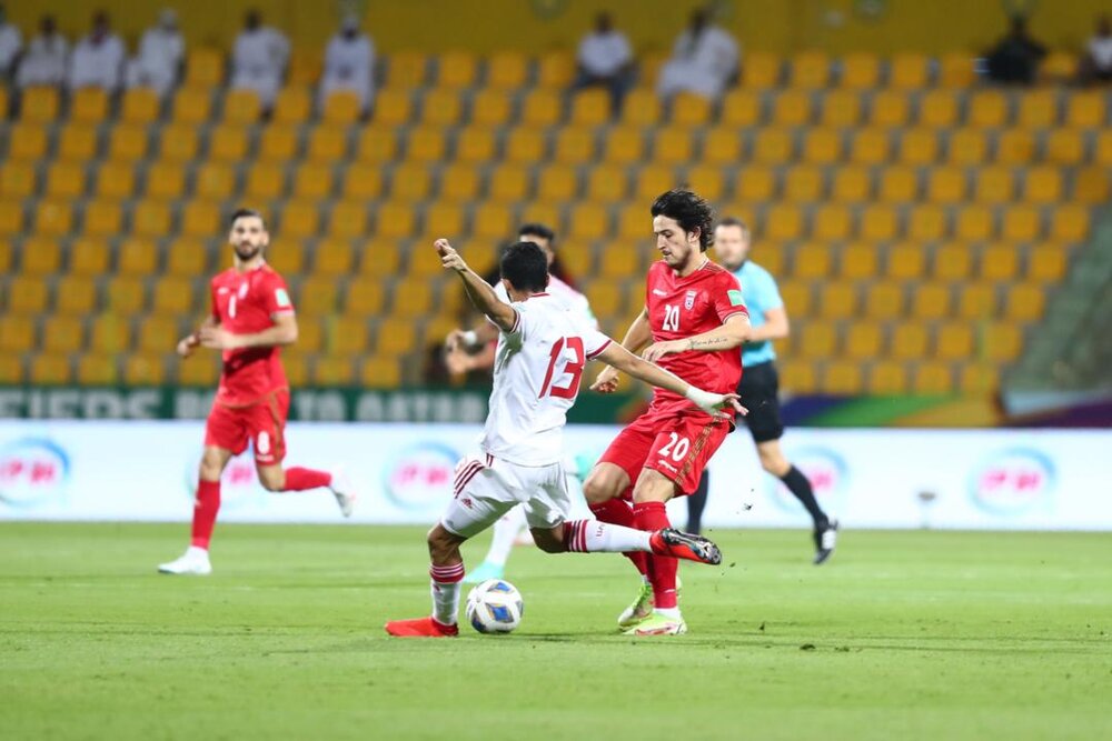 جدول ردهبندی گروه A پس از برد تیم ملی فوتبال ایران برابر امارات