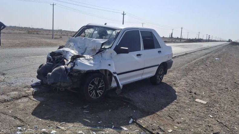 جزئیات تصادف خودروی حامل معلمان در محور ریگان