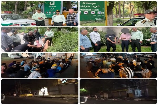 جمع آوری ۳۵۸ معتاد متجاهر در پایتخت