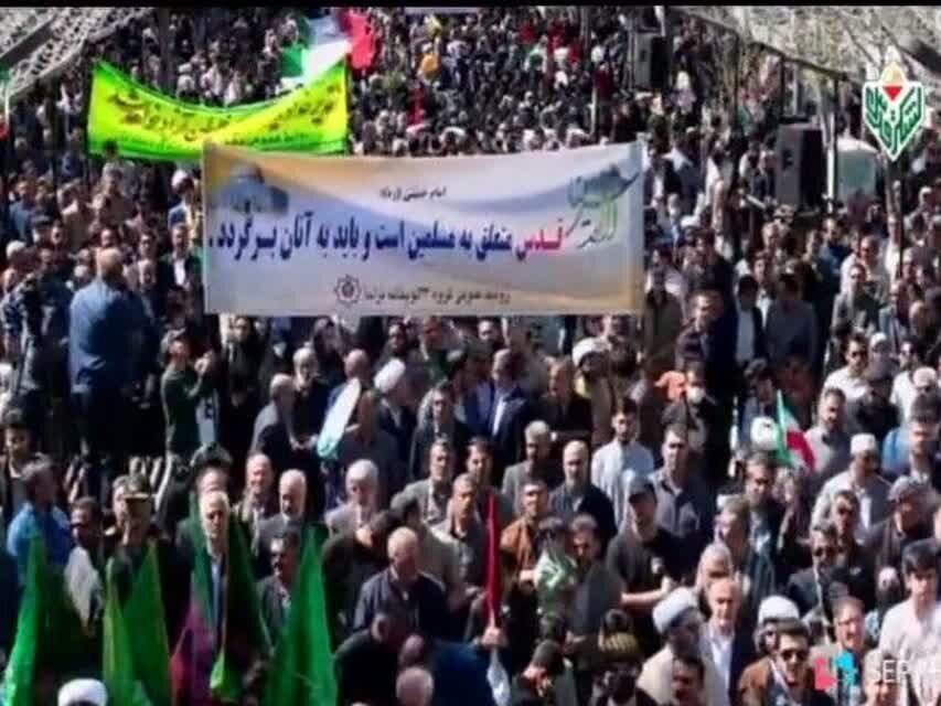 جهان همصدا با غزه/سنندجیها طنین مرگ بر اسرایی را سردادند