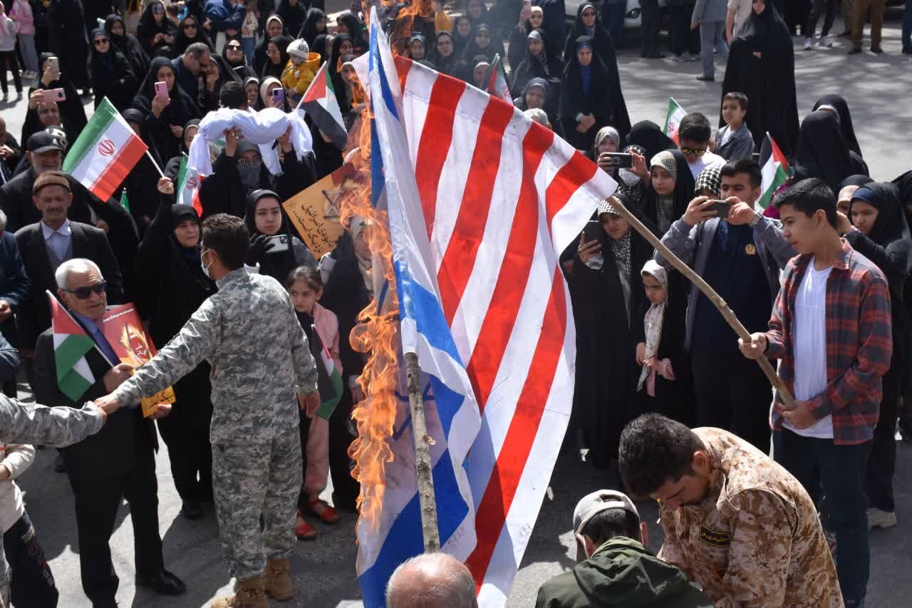 حضور باشکوه مردم قروه در راهپیمایی روز قدس