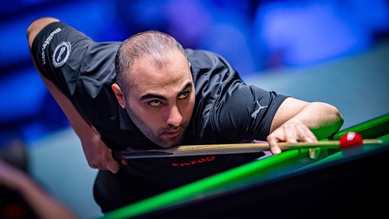 حضور حسین وفایی در مرحله اصلی مسابقات اسنوکر آزاد ایرلند شمالی