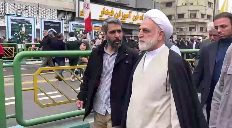 حضور رئیس قوه قضاییه در راهپیمایی روز قدس + فیلم