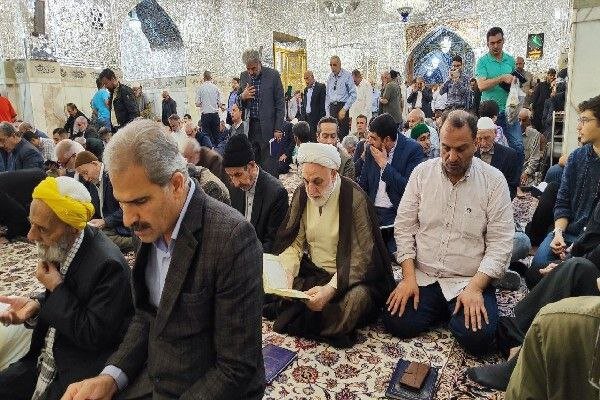 حضور رییس قوه قضاییه در نماز جمعه مشهد مقدس