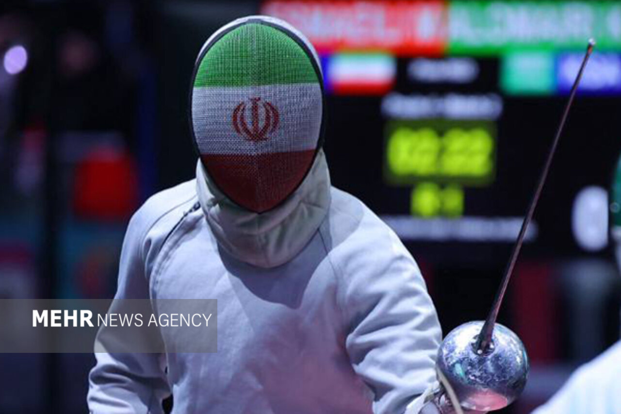 حضور شمشیربازان مرد و زن اسلحه اپه ایران در جام‌جهانی امارات