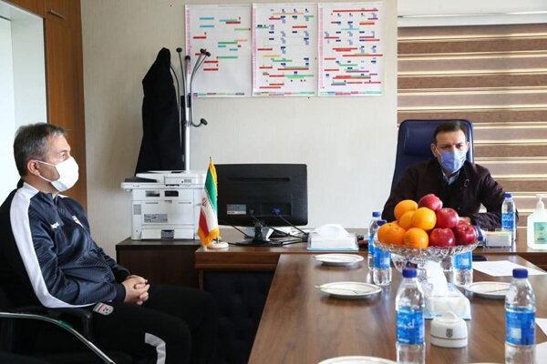 حضور عزیزی خادم با مهدی مهدوی کیا در اردوی تیم ملی ایران