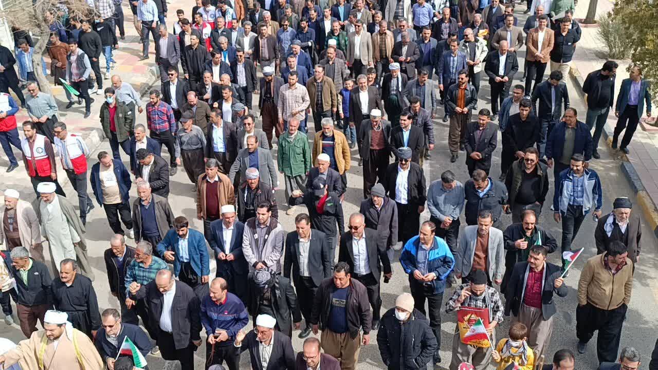 حضور مردم شهر دهگلان در راهپیمایی روز جهانی قدس