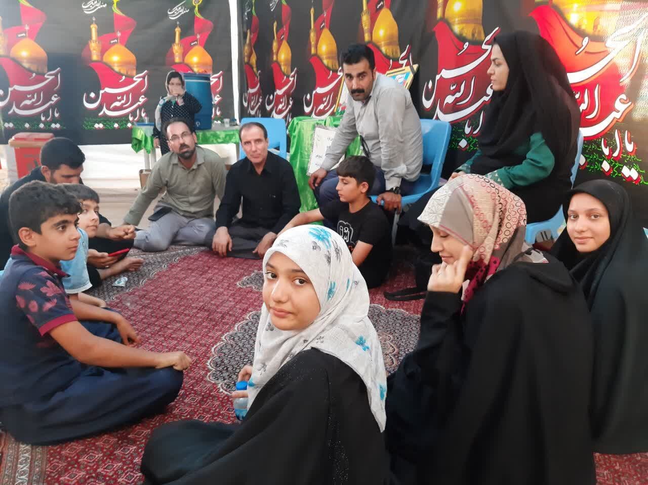 خدمات مواکب فرهنگی به کودکان زوار/ شور حسینی در مرزباشماق