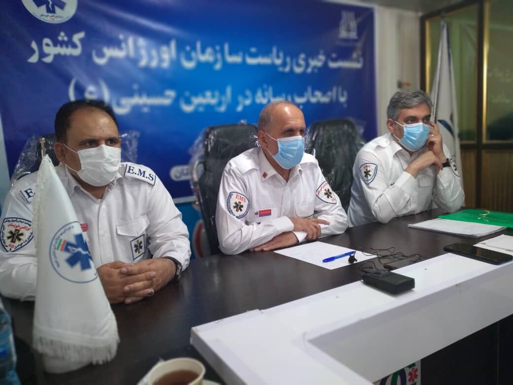 خدمت رسانی اورژانس  به زائران اربعین در ۶ نقطه مرزی از ۱۰شهریور شروع می‌شود