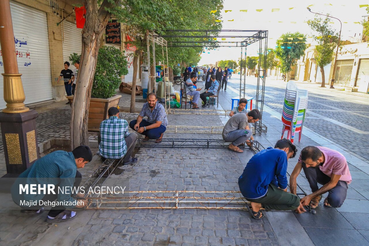 خطبه غدیر در سراسر مسیر مهمونی ۱۰ کیلومتری