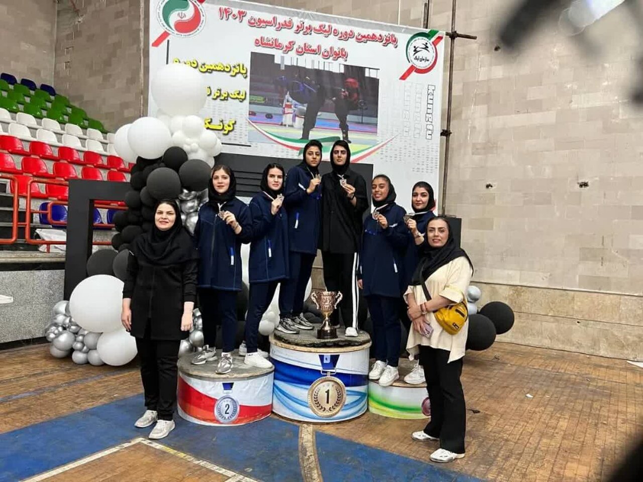 دختران کونگ فوکار کردستانی بر سکوی سوم لیگ برتر کشورایستادند