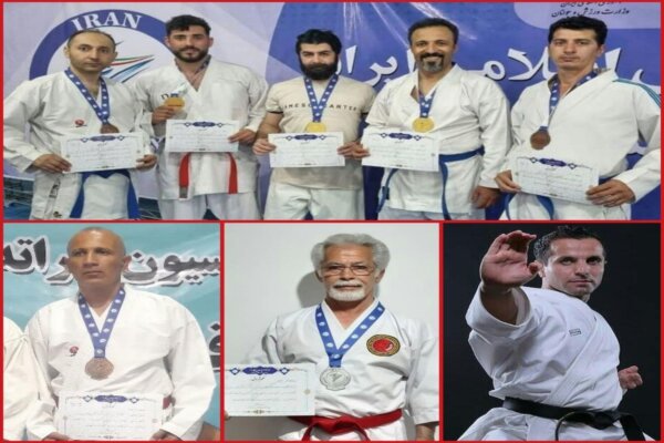 درخشش پیشکسوتان کردستانی در مسابقات قهرمانی کاراته کشور