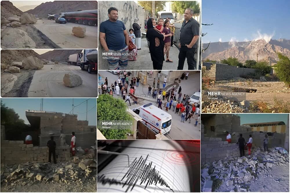 دو زلزله ۶ ریشتری در هرمزگان/یکفوتی و ۷۰مصدوم/اسکان اضطراری مردم