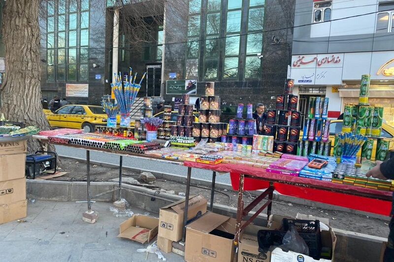 دود آتشبازی چهارشنبه سوزی به چشم شهروندان