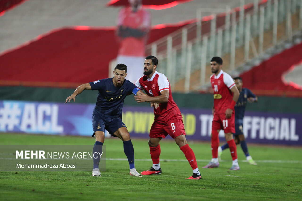 دیدار تیم های فوتبال پرسپولیس تهران و النصر عربستان