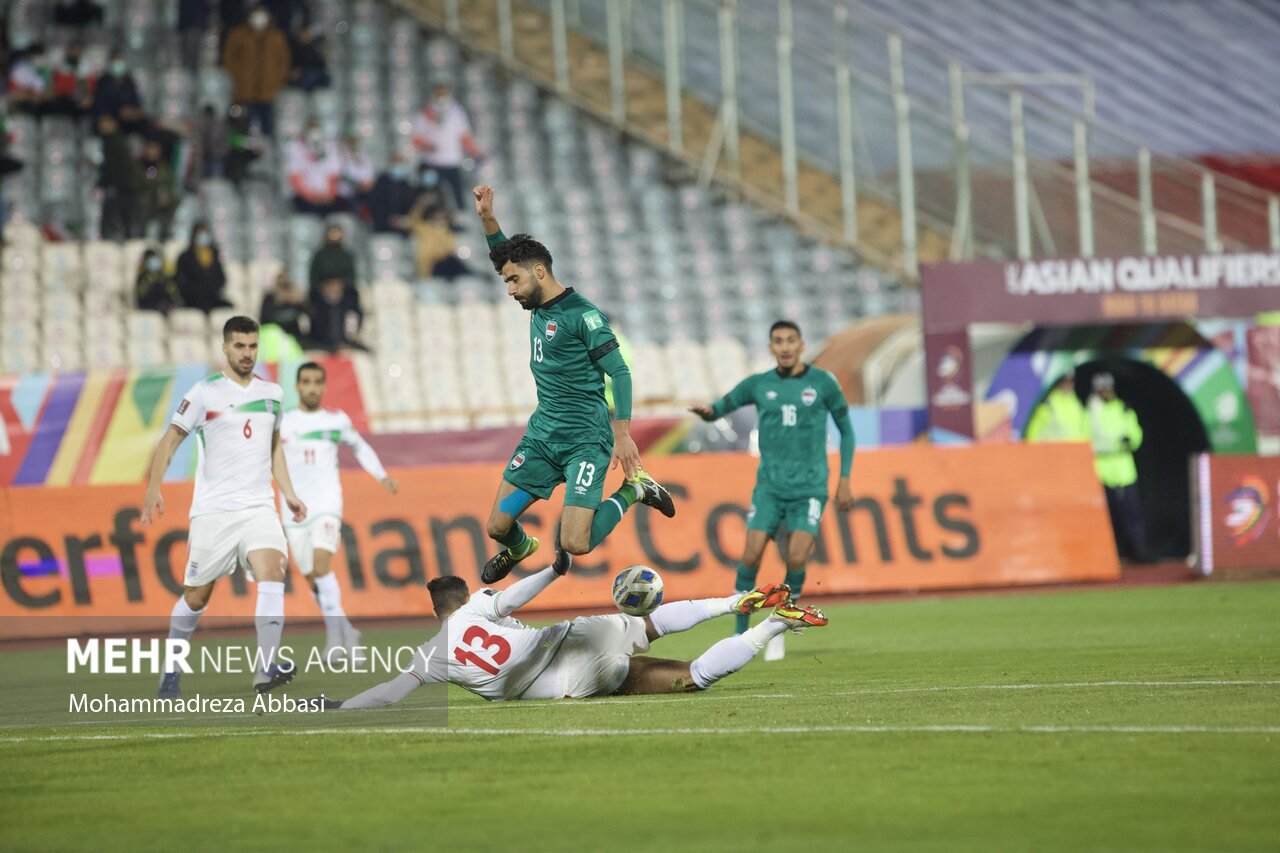 دیدار تیم های ملی فوتبال ایران و عراق