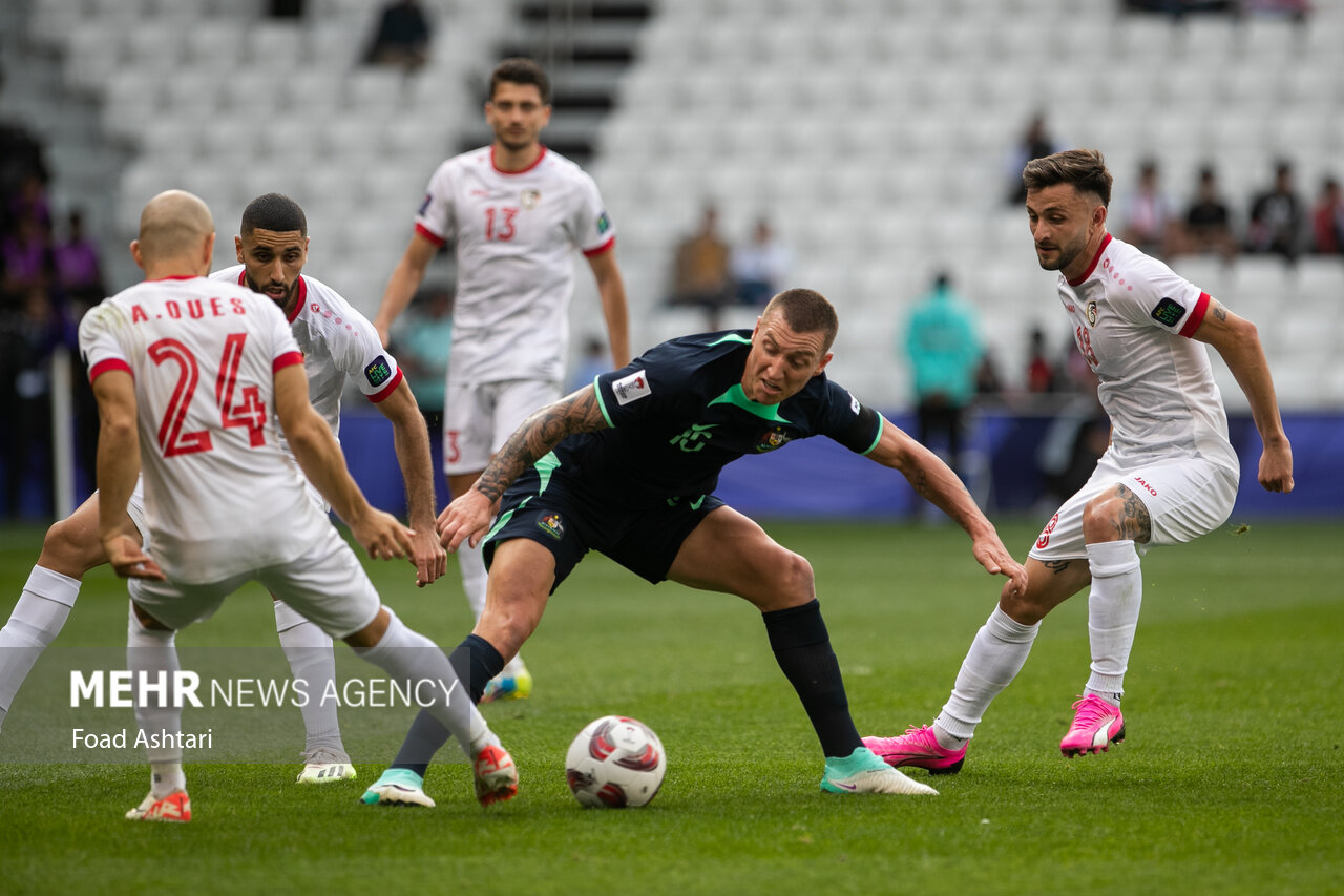 دیدار تیم‌های فوتبال استرالیا و سوریه