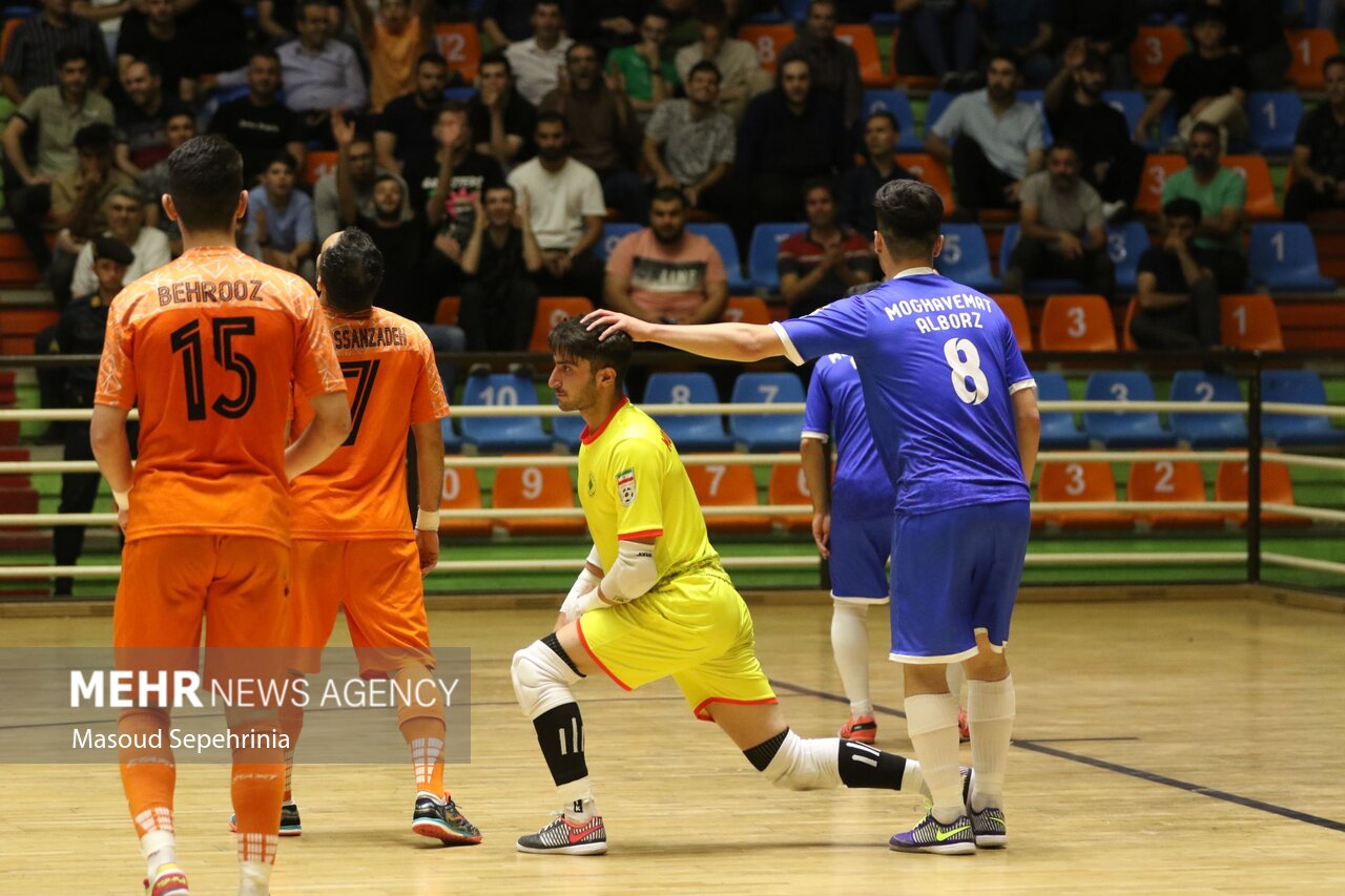 دیدار تیم‌های فوتسال مس سونگون و مقاومت البرز