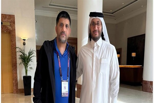 دیدار علیرضا دبیر با رئیس فدراسیون کشتی قطر