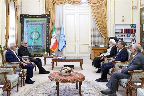 دیدار نوروزی رئیس‌جمهور با رئیس قوه قضاییه