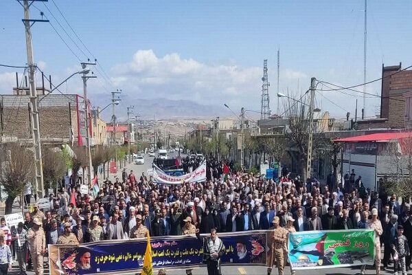 راهپیمایی روز جهانی قدس در روستاها و بخش ارس شهرستان پلدشت