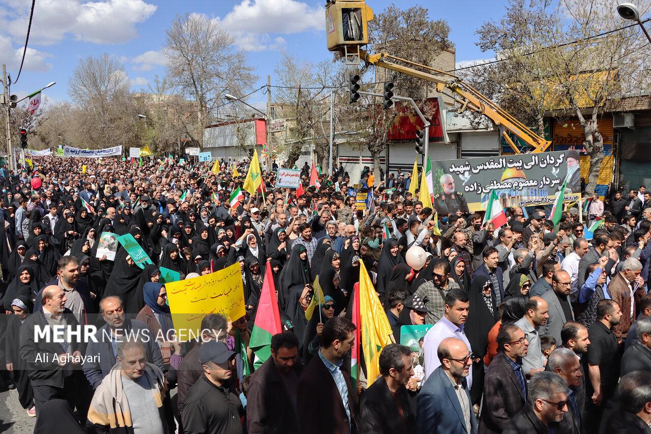 راهپیمایی روز قدس در ارومیه