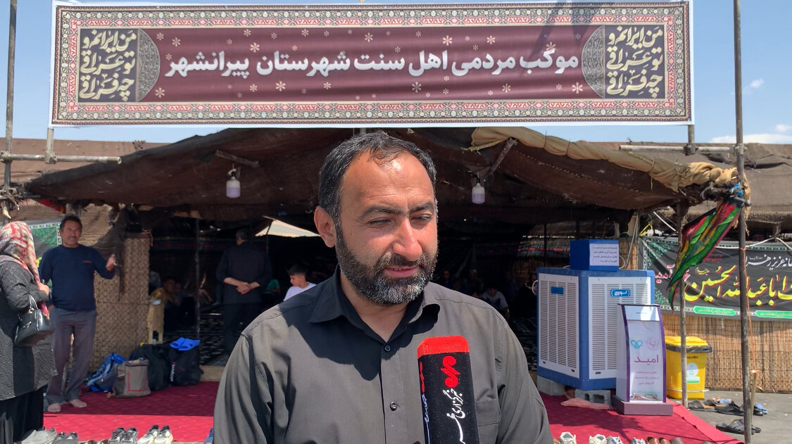 روزانه ۲۵۰۰ نفر زائر در موکب اهل سنت مرز تمرچین پذیرایی می
شوند