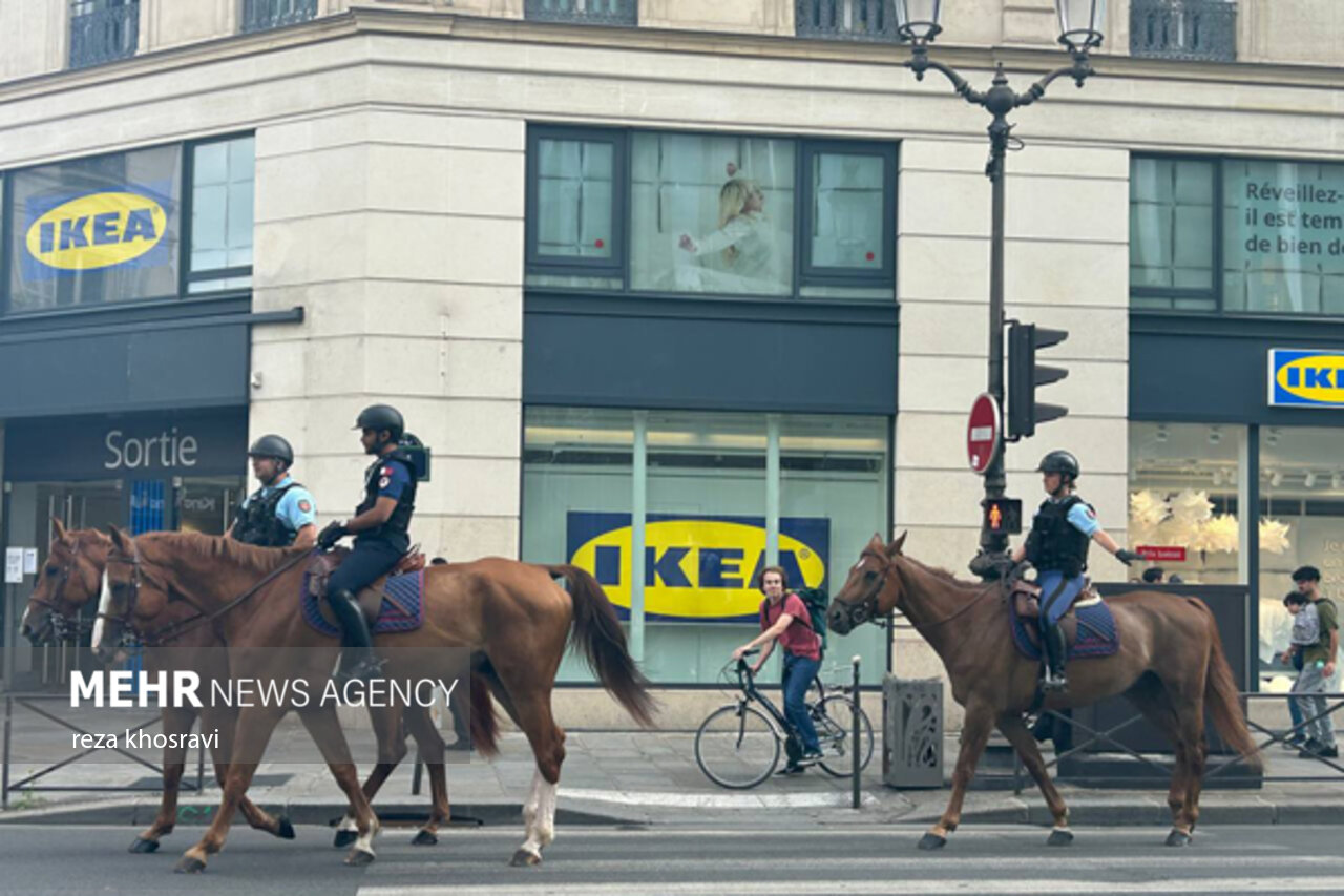 روشهای میزبان المپیک ۲۰۲۴ برای برقراری امنیت/ از هلی کوپترتا اسب