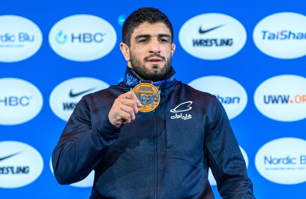 رکورد جالب توجه «قاسمپور» در تورنمنت کشتی قزاقستان