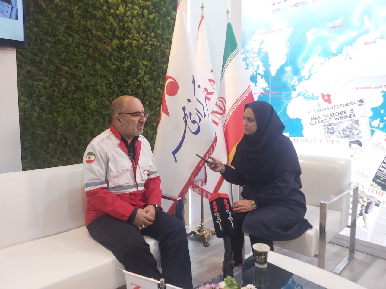 رییس سازمان امداد و نجات از غرفه خبرگزاری مهر بازدیدکرد